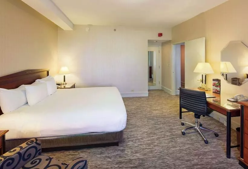 اتاق لوکس با تخت بزرگ, Hilton Cincinnati Netherland Plaza
