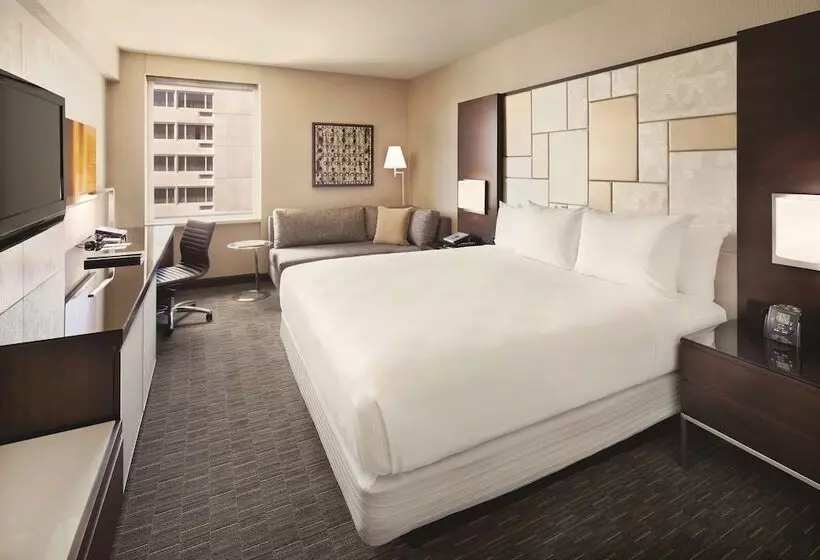 キングサイズベッドのデラックスルーム, Hilton San Francisco Union Square