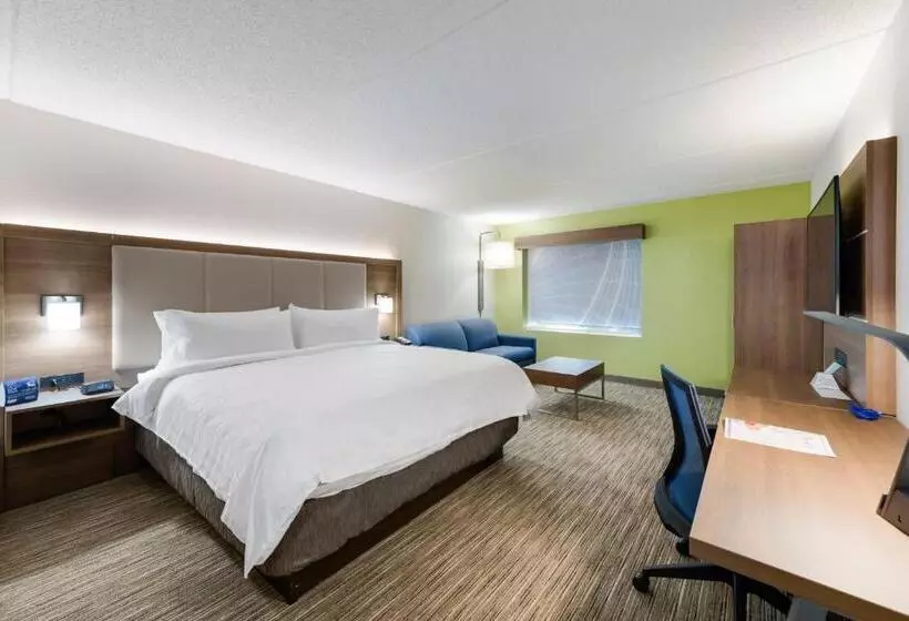 キングサイズベッドのスタンダードルーム, Holiday Inn Express Naperville, An Ihg