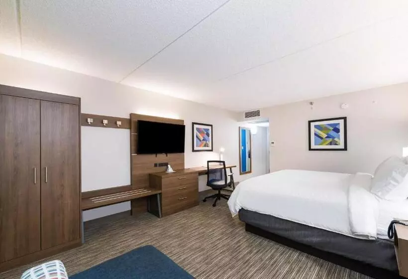キングサイズベッドのスタンダードルーム, Holiday Inn Express Naperville, An Ihg