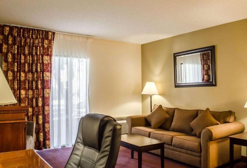 מיטת קינג בסוויטה, Quality Inn & Suites Pensacola Bayview