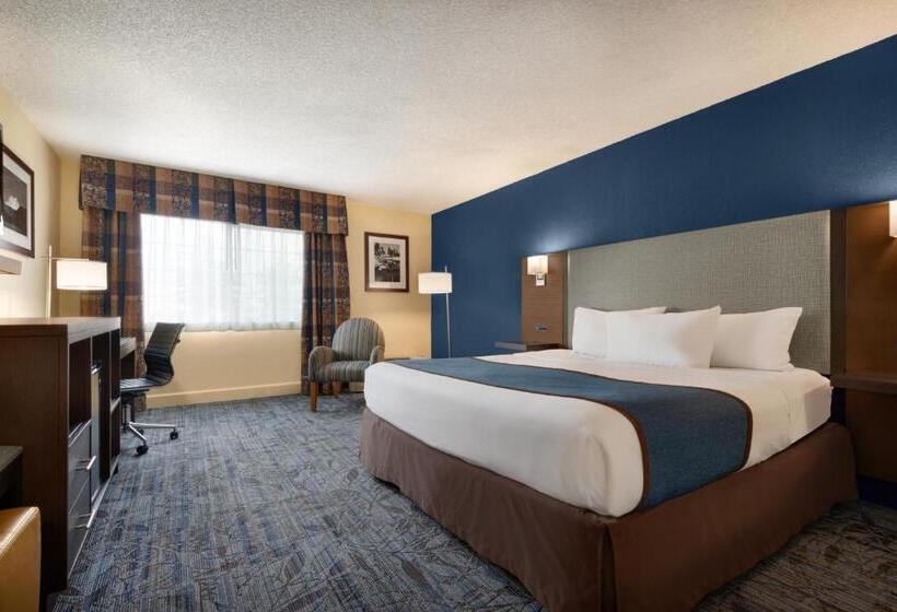 חדר סטנדרט עם מיטת קינג, Ramada By Wyndham Spokane Airport