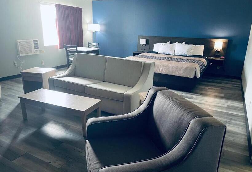 디럭스 스위트 킹 침대, Americas Choice Inn & Suites