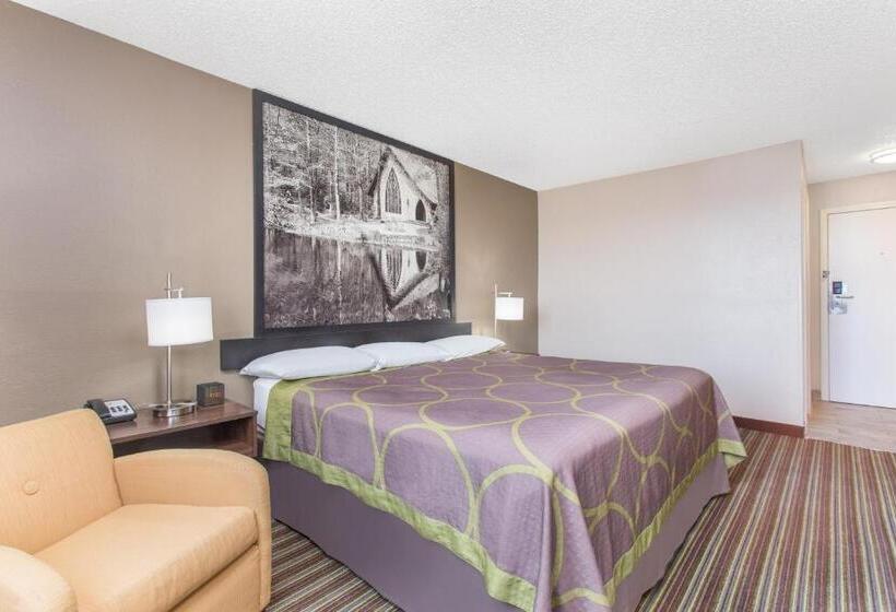 חדר סטנדרט עם מיטת קינג, Super 8 By Wyndham Columbus Airport
