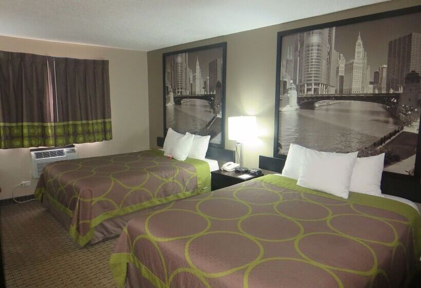 Номер Стандарт 2 Двуспальные Кровати, Super 8 By Wyndham Mundelein/libertyville Area