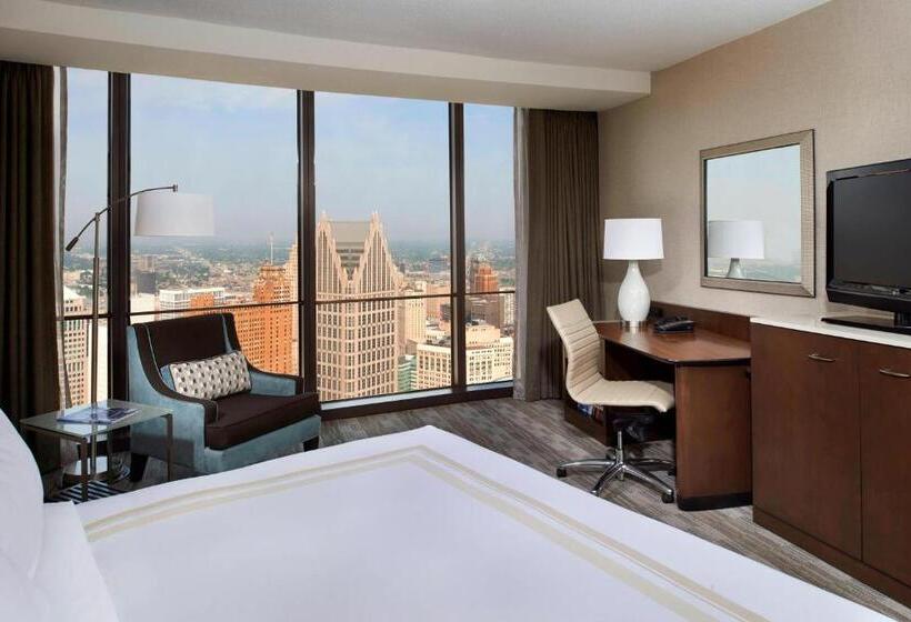 스탠다드 룸 더블 침대, Detroit Marriott At The Renaissance Center