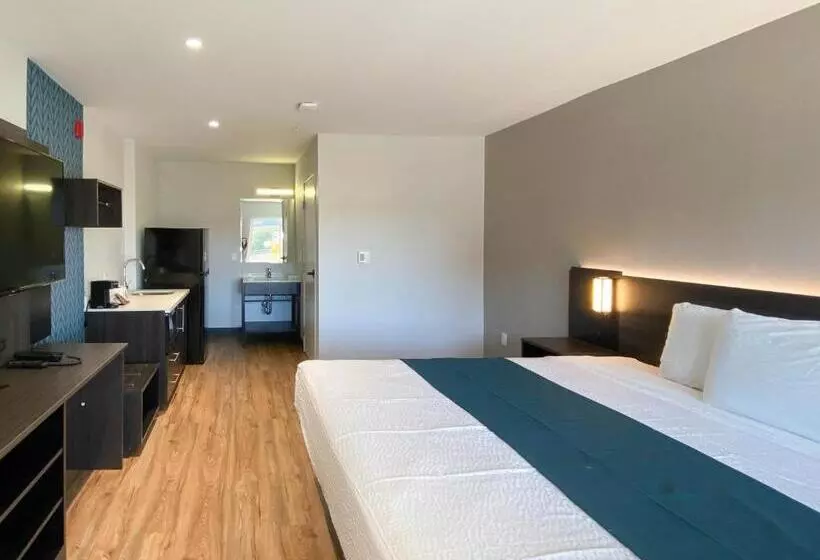 キングサイズベッドのスタンダードルーム, Studio 6 Suites Stockton, Ca Waterfront