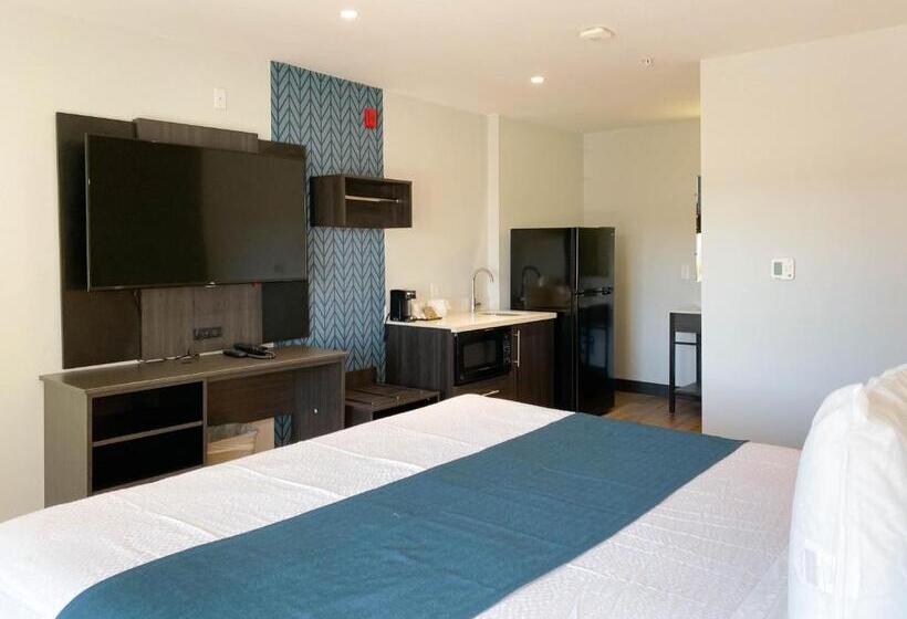 غرفة قياسية سرير كينج لذوى الإحتياجات الخاصة, Studio 6 Suites Stockton, Ca Waterfront