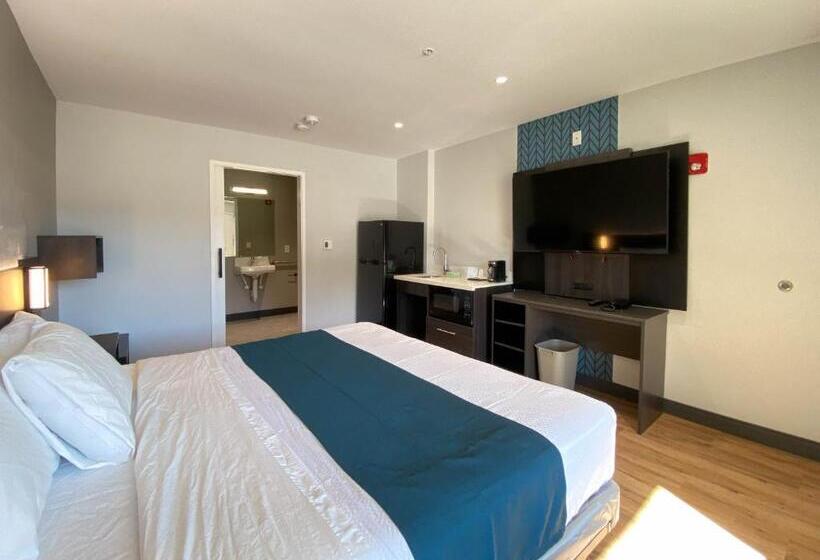 غرفة قياسية سرير كينج لذوى الإحتياجات الخاصة, Studio 6 Suites Stockton, Ca Waterfront