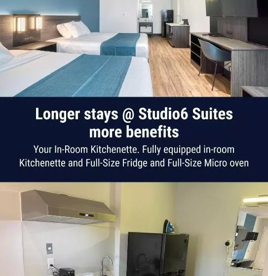 デラックスの４人部屋, Studio 6 Suites Stockton, Ca Waterfront