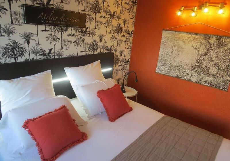 标准间带双人床, Hôtel Kyriad Cap Sud