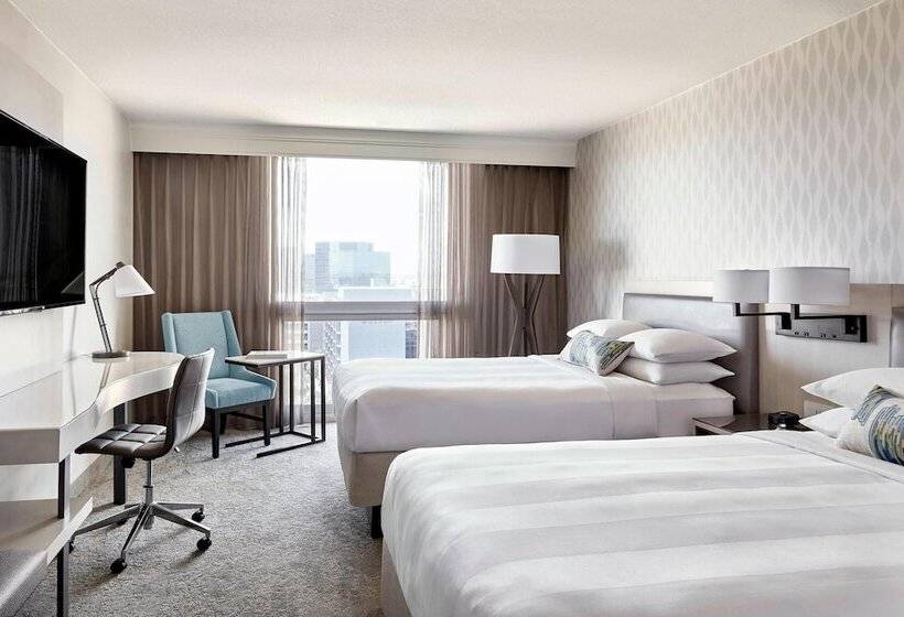 带2个双人床的标准工作室, Los Angeles Airport Marriott