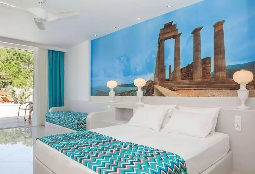 اتاق استاندارد با چشم‌انداز استخر, Esperos Village Blue & Spa  Adults Only