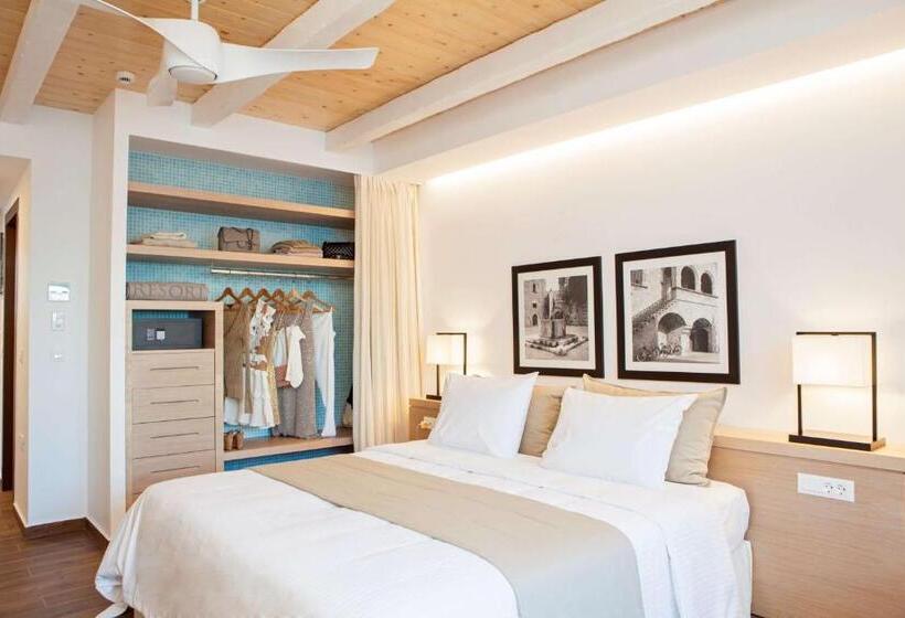 共用房间的床, Esperos Village Blue & Spa  Adults Only