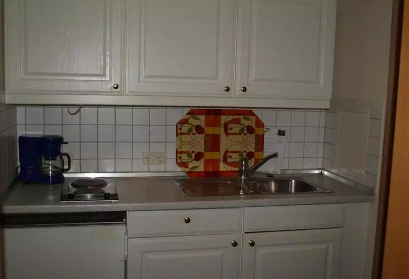 Huoneisto 1 Makuuhuone Parveke, Apparthotel Am Friedrichspark