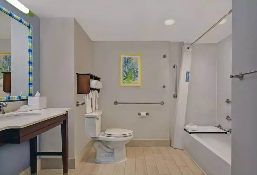 ２ダブルベッドのスタンダードルーム, Hampton Inn Jacksonville Beach/oceanfront