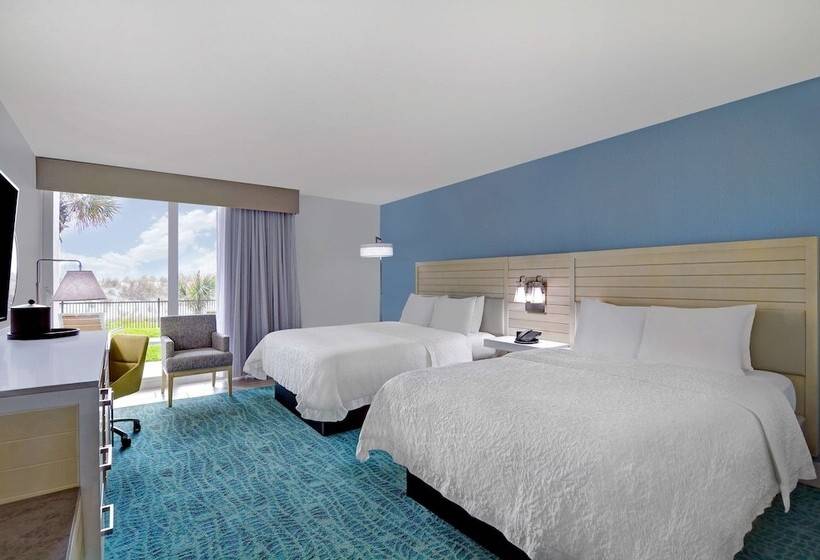غرفه قياسيه سريرين مزدوجين, Hampton Inn Jacksonville Beach/oceanfront