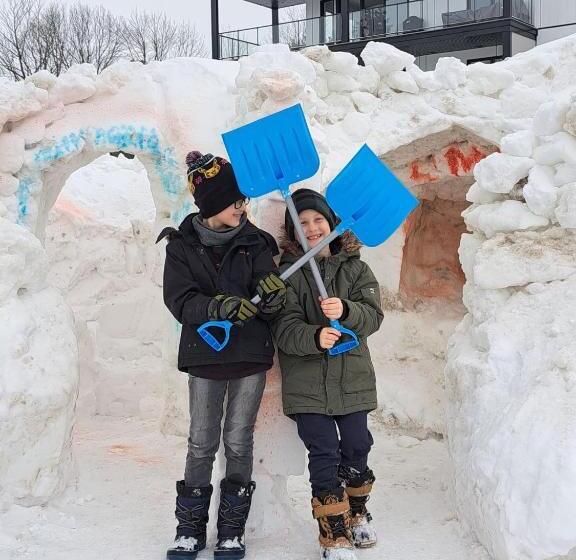 带2个双人床的标准工作室, Motel Bonsoir