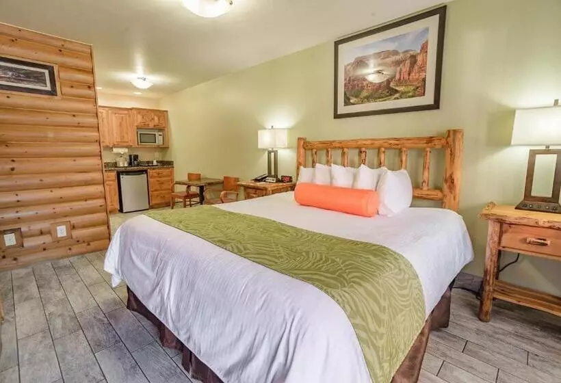 キングサイズベッドのスタンダードルーム, Pioneer Lodge Zion National Park Springdale