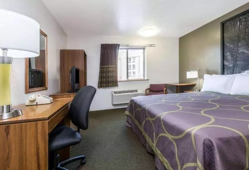 اتاق استاندارد با تخت بزرگ برای معلولان, Super 8 By Wyndham Missoula/reserve St