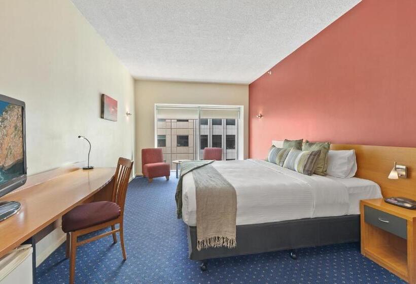 디럭스 룸 킹사이즈 침대, Yehs Hotel Melbourne Cbd