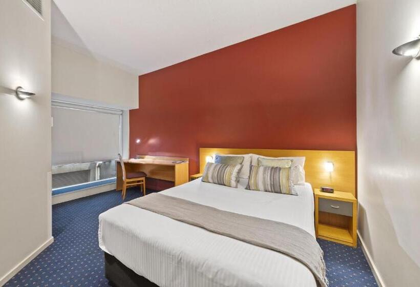 디럭스 룸 킹사이즈 침대, Yehs Hotel Melbourne Cbd