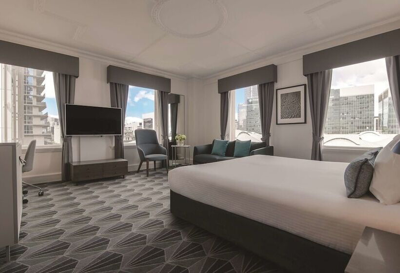 Стандартный Номер Кровать Кинг, The Savoy Hotel On Little Collins Melbourne