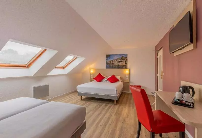 スタンダード４人部屋, Hôtel éden   Metz Nord   Woippy   Porte Du Luxembourg