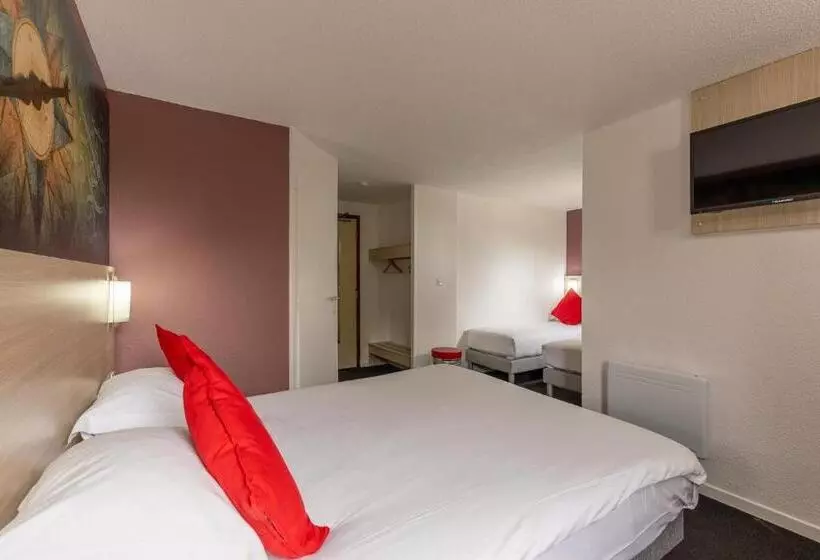 スタンダード４人部屋, Hôtel éden   Metz Nord   Woippy   Porte Du Luxembourg