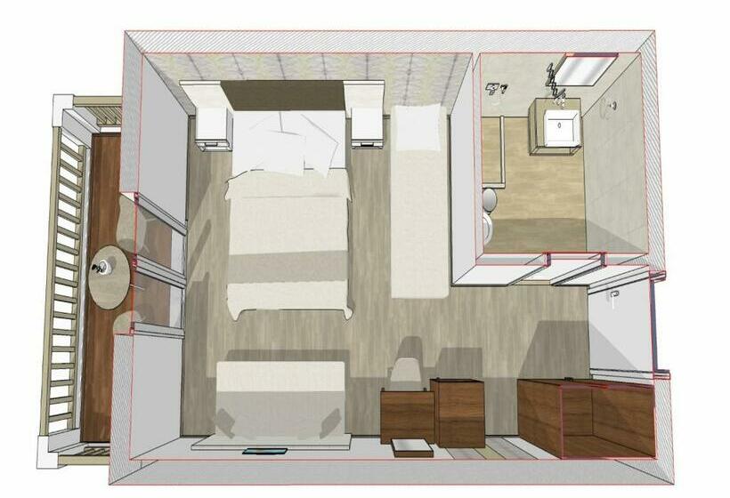 标准间侧面带海景, Kalyves Beach