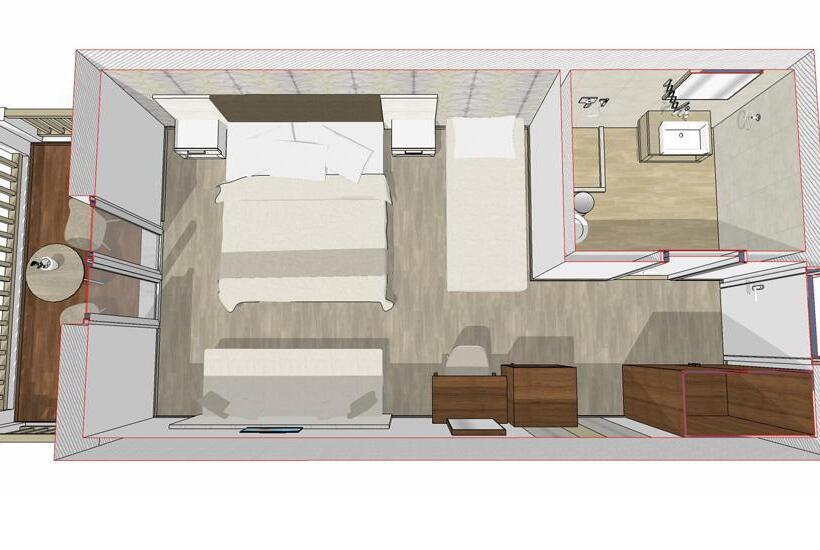 标准间侧面带海景, Kalyves Beach