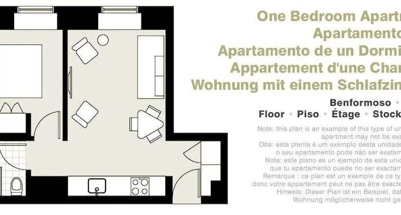1ベッドルームアパートメント, Lisbon Serviced Apartments Benformoso