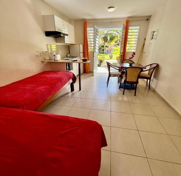 침실 1개 가든 전망 아파트, Hôtel Douce Vague