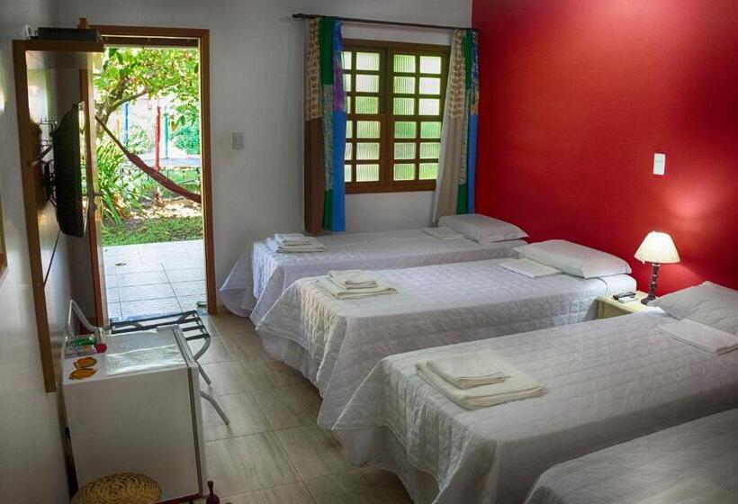 اتاق استاندارد چهارنفره با بالکن, Pousada Ipitanga Iv