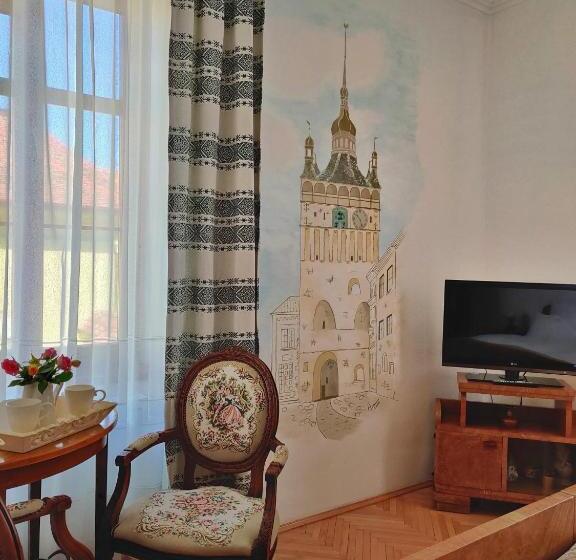 غرفة ديلوكس سرير كينج, La Teo Pensiune Si Pivnita