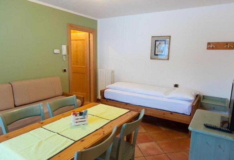 آپارتمان 1 خوابه با بالکن, Residence Bait Da Mott