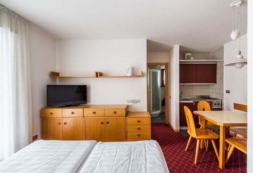 带1个卧室的公寓, Residence Contrin