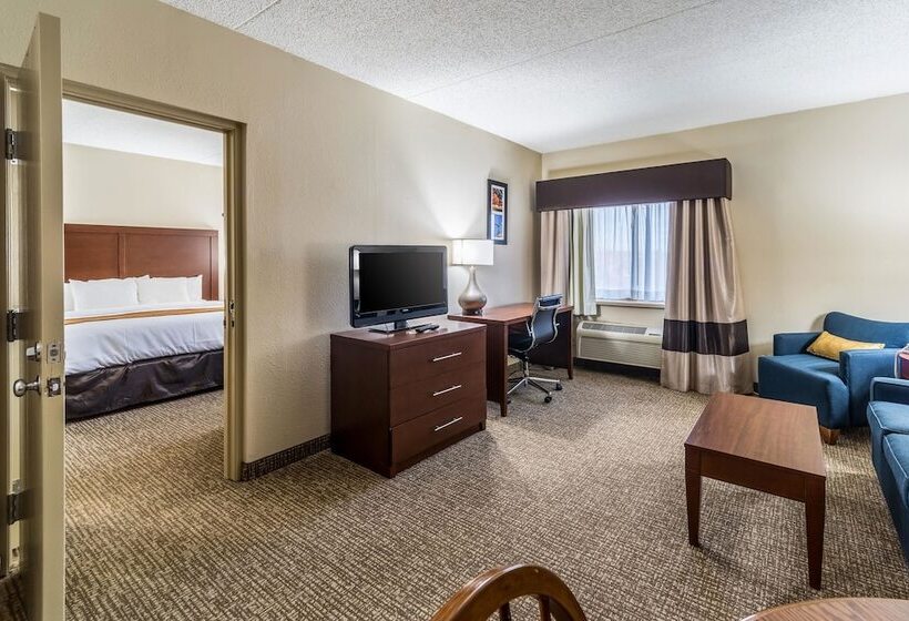 מיטת קינג בסוויטה, Comfort Inn Festusst. Louis South