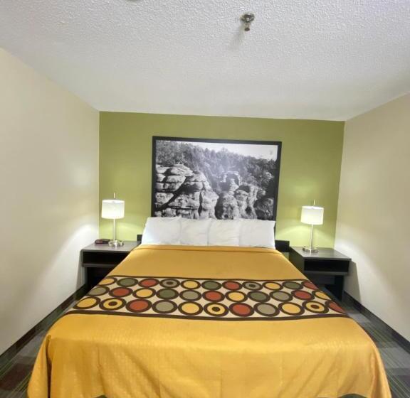 חדר דלוקס עם מיטת קינג, Super 8 By Wyndham Metropolis