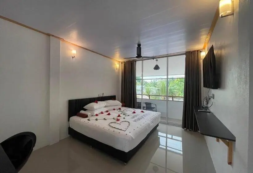 اتاق لوکس با بالکن, Thoddoo White Sand Inn