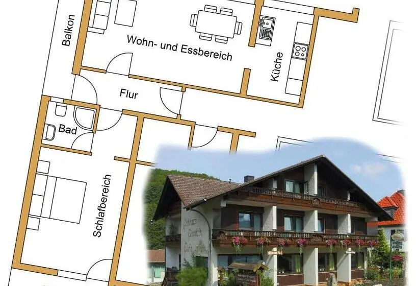 1ベッドルームアパートメント, Gästehaus Elisabeth