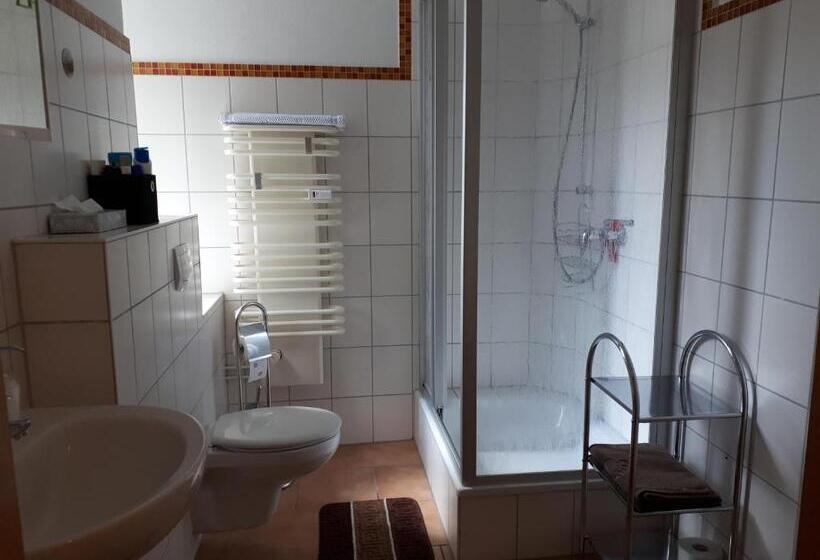 Standard-huone Jaettu Kylpyhuone, City Pension Zwickau
