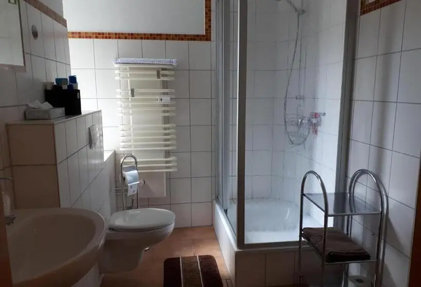 Standard Yhden Hengen Huone Jaettu Kylpyhuone, City Pension Zwickau