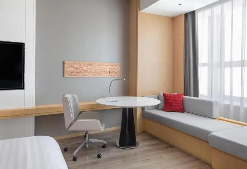 Deluxe-huone King-vuode Kaupunkinäkymä, Courtyard By Marriott Shanghai Songjiang