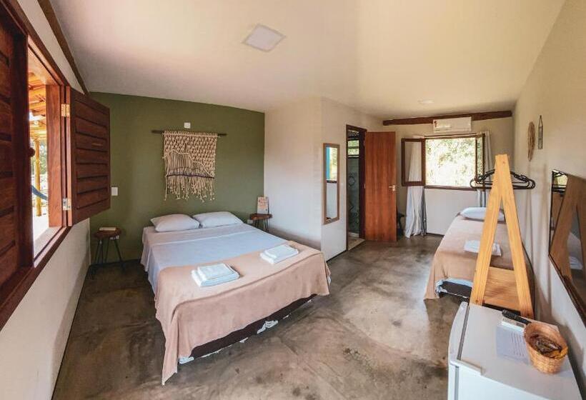 חדר סטנדרט לשלושה, Chalés Das Margaridas