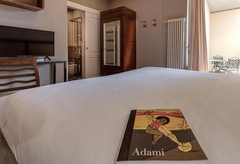 غرفة قياسية مزوَّدة بتراس, B&b L' Orangerie