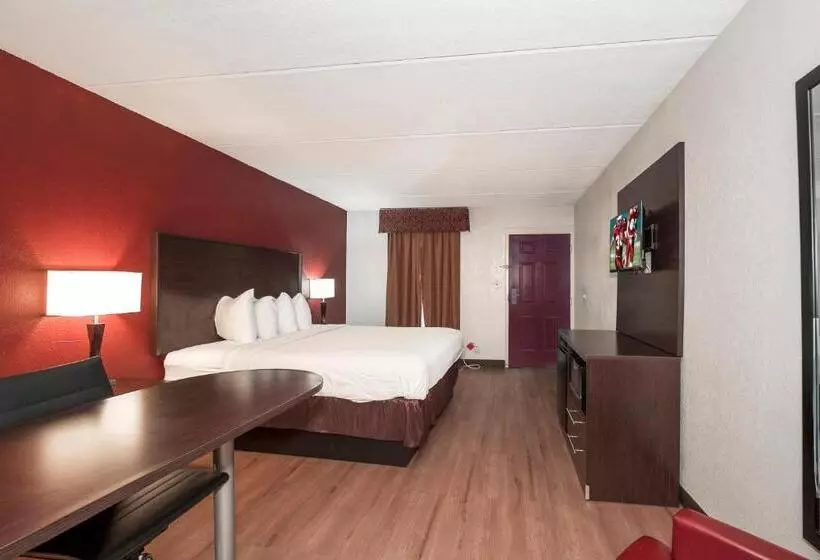 キングサイズベッドのスーペリアルーム, Red Roof Inn Mobile North – Saraland