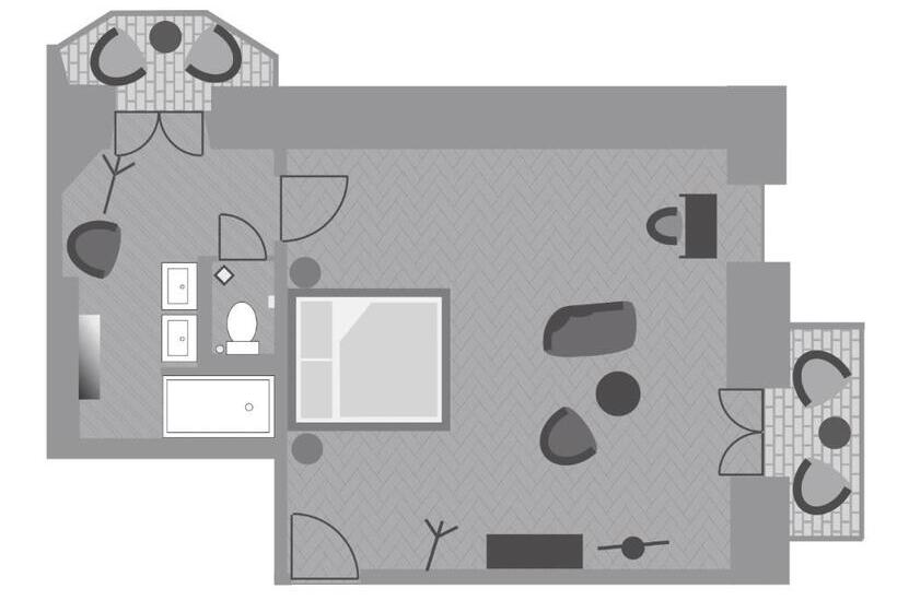 디럭스 룸 호수 전망, Schloss Schadau Swiss Historic