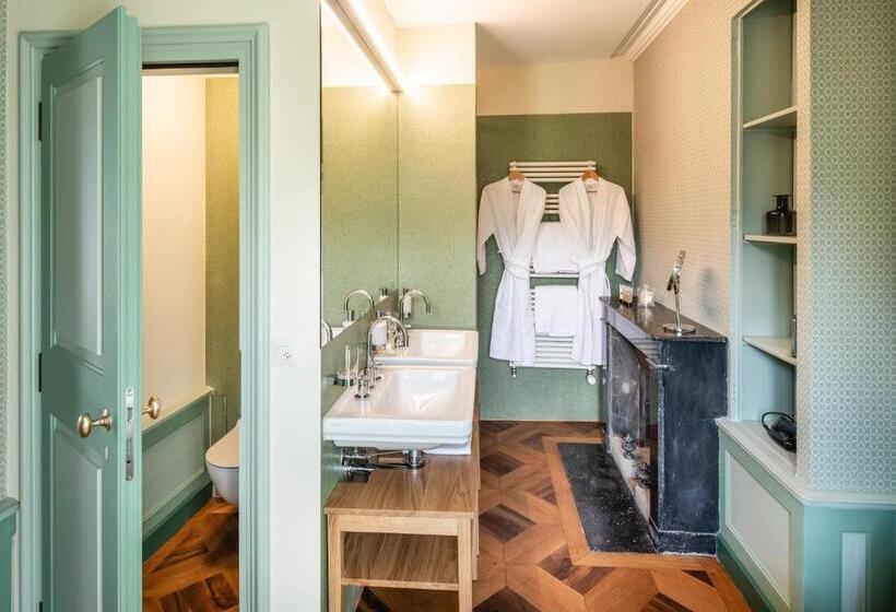 디럭스 룸 호수 전망, Schloss Schadau Swiss Historic