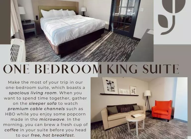 キングサイズベッドのスイートルーム, Country Inn & Suites By Radisson, Detroit Lakes, Mn